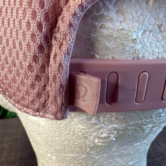 Lululemon Classic Trucker Hat Logo Pink Adjustable Snap Back Sz S/M - Picture 7 of 8